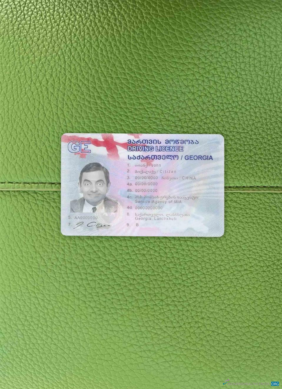 Download Georgia DL photolook FRONT Photoshop template